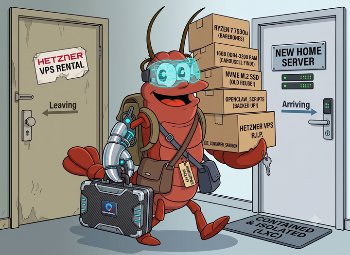 Migrating Openclaw from Hetzner to Home Server